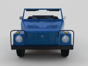 vw 181 thing with interior 3D Model