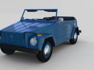 vw 181 thing with interior 3D Model