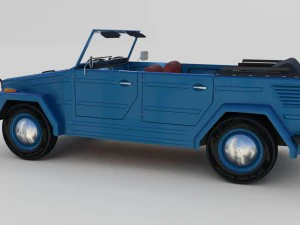 vw 181 thing with interior 3D Model