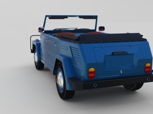 vw 181 thing with interior 3D 模型