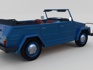 vw 181 thing with interior 3D 模型