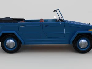vw 181 thing with interior 3D Model