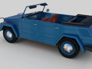 vw 181 thing with interior 3D Model