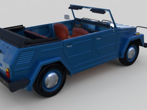 vw 181 thing with interior 3D 模型