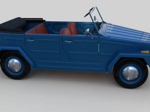 vw 181 thing with interior 3D Model