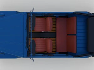 vw 181 thing with interior 3D Model