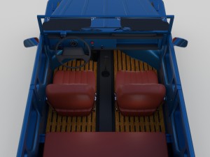 vw 181 thing with interior 3D 模型