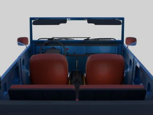 vw 181 thing with interior 3D Model