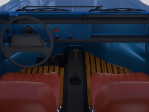 vw 181 thing with interior 3D 模型
