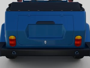 vw 181 thing with interior 3D Model