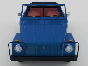 vw 181 thing with interior 3D Model