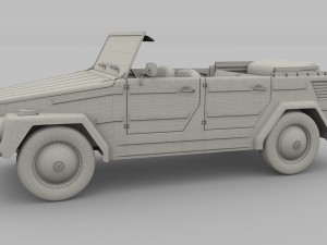vw 181 thing with interior 3D 模型