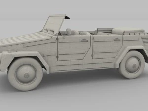vw 181 thing with interior 3D Model