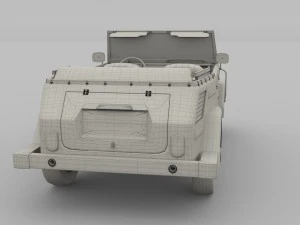 vw 181 thing with interior 3D Model