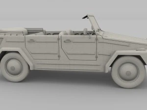 vw 181 thing with interior 3D Model