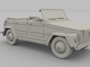 vw 181 thing with interior 3D 模型