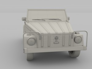 vw 181 thing with interior 3D 模型