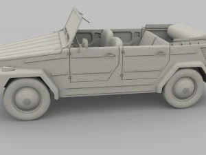 vw 181 thing with interior 3D Model