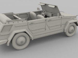 vw 181 thing with interior 3D 模型