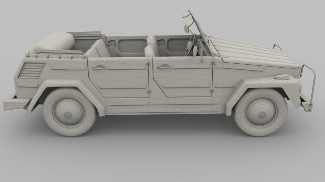 vw 181 thing with interior 3D Model in Old Cars 3DExport