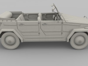 vw 181 thing with interior 3D 模型