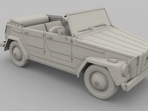 vw 181 thing with interior 3D Model