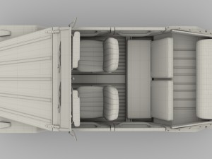 vw 181 thing with interior 3D 模型