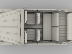 vw 181 thing with interior 3D Model