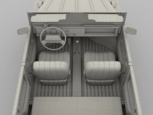 vw 181 thing with interior 3D Model