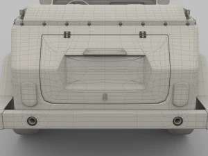 vw 181 thing with interior 3D Model
