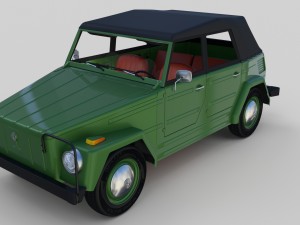 vw type 181 with interior top up Modelo 3D