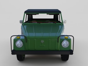 vw type 181 with interior top up 3Dモデル