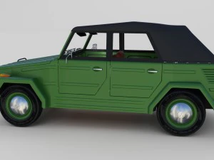 vw type 181 with interior top up 3D Model
