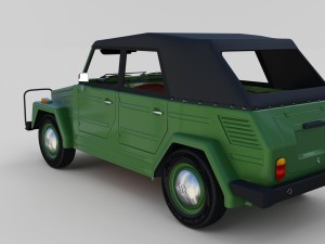 vw type 181 with interior top up 3Dモデル