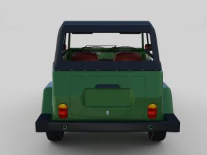 vw type 181 with interior top up 3D Model