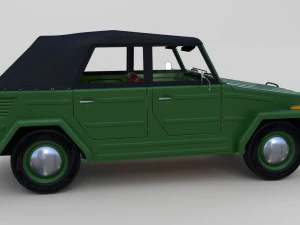 vw type 181 with interior top up 3D Model