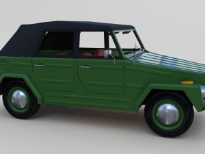 vw type 181 with interior top up 3Dモデル