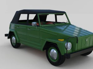 vw type 181 with interior top up 3D Model