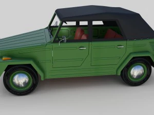 vw type 181 with interior top up 3D Model