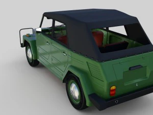 vw type 181 with interior top up 3D Model