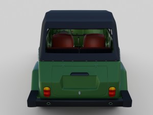 vw type 181 with interior top up 3Dモデル