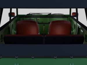 vw type 181 with interior top up 3Dモデル