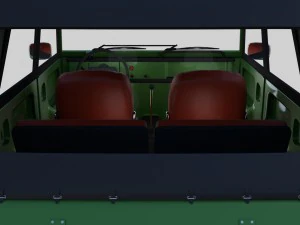 vw type 181 with interior top up 3D Model