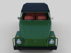 vw type 181 with interior top up 3D Model