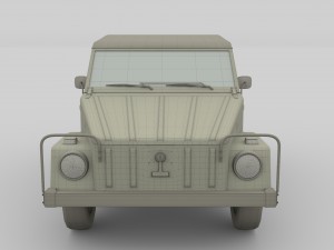 vw type 181 with interior top up 3Dモデル