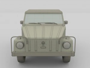 vw type 181 with interior top up 3D Model