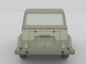 vw type 181 with interior top up 3D Model