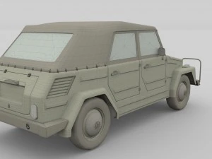 vw type 181 with interior top up 3D Model