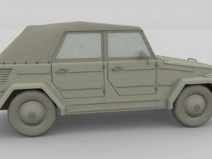 vw type 181 with interior top up 3D Model