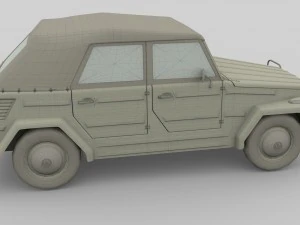 vw type 181 with interior top up 3D Model
